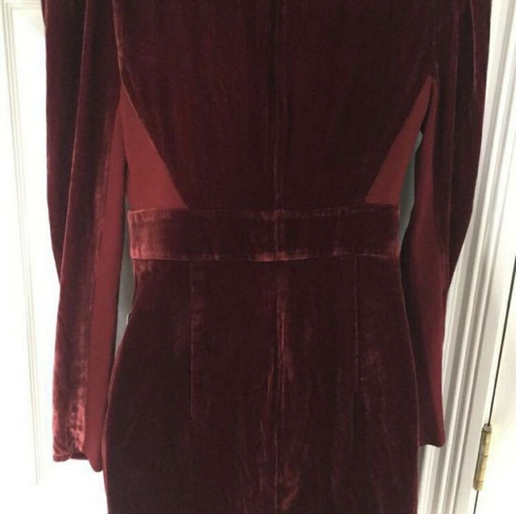 Express Velvet Sheath Cabernet Mini Dress NWT - Picture 6 of 7
